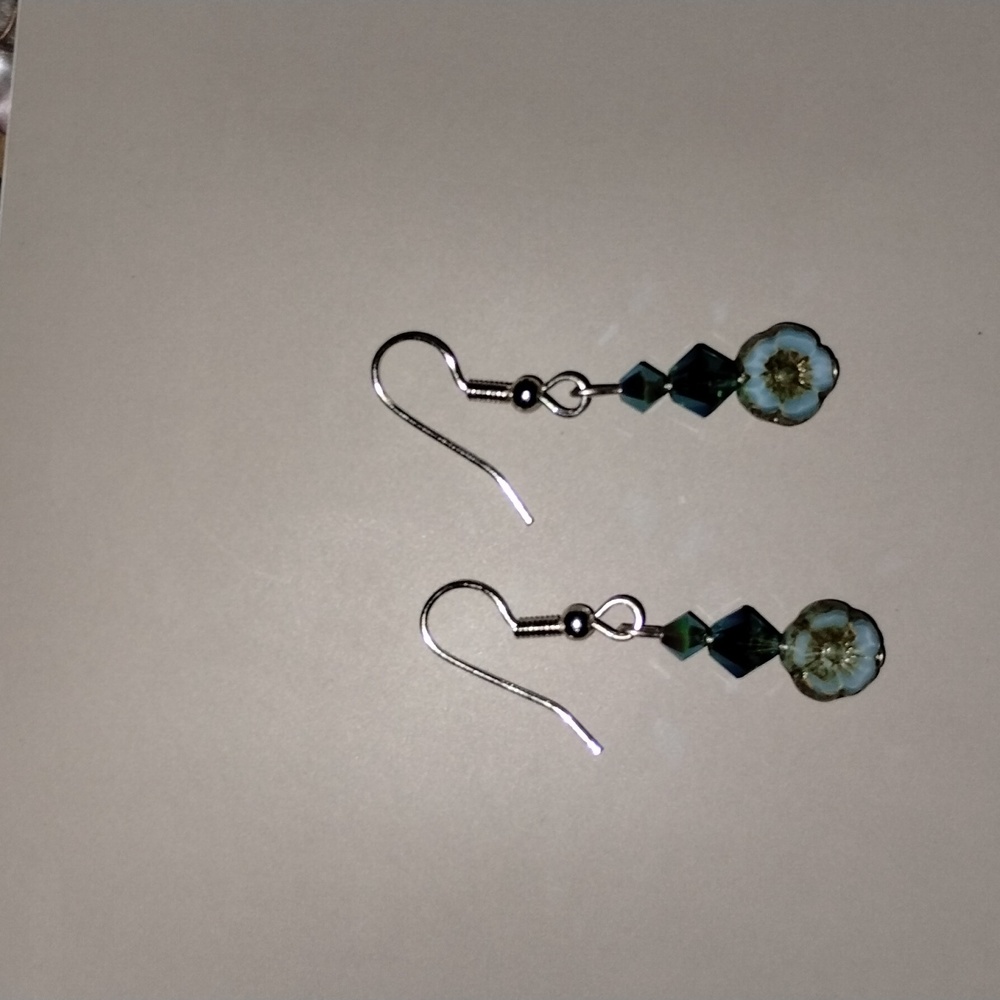 Hand made floral earrings